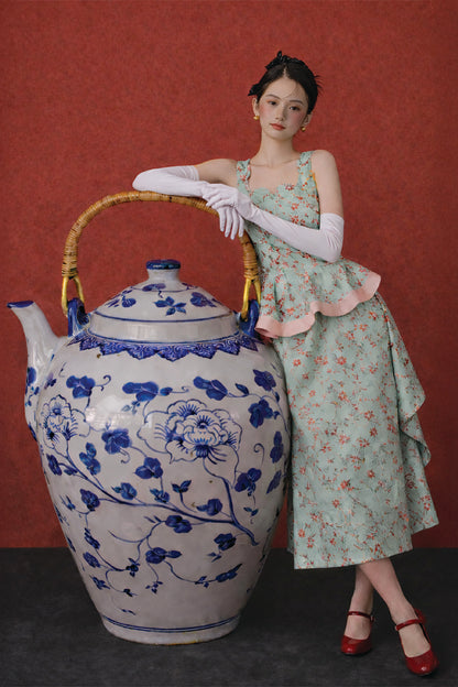 FLOWING FLORAL SKIRT